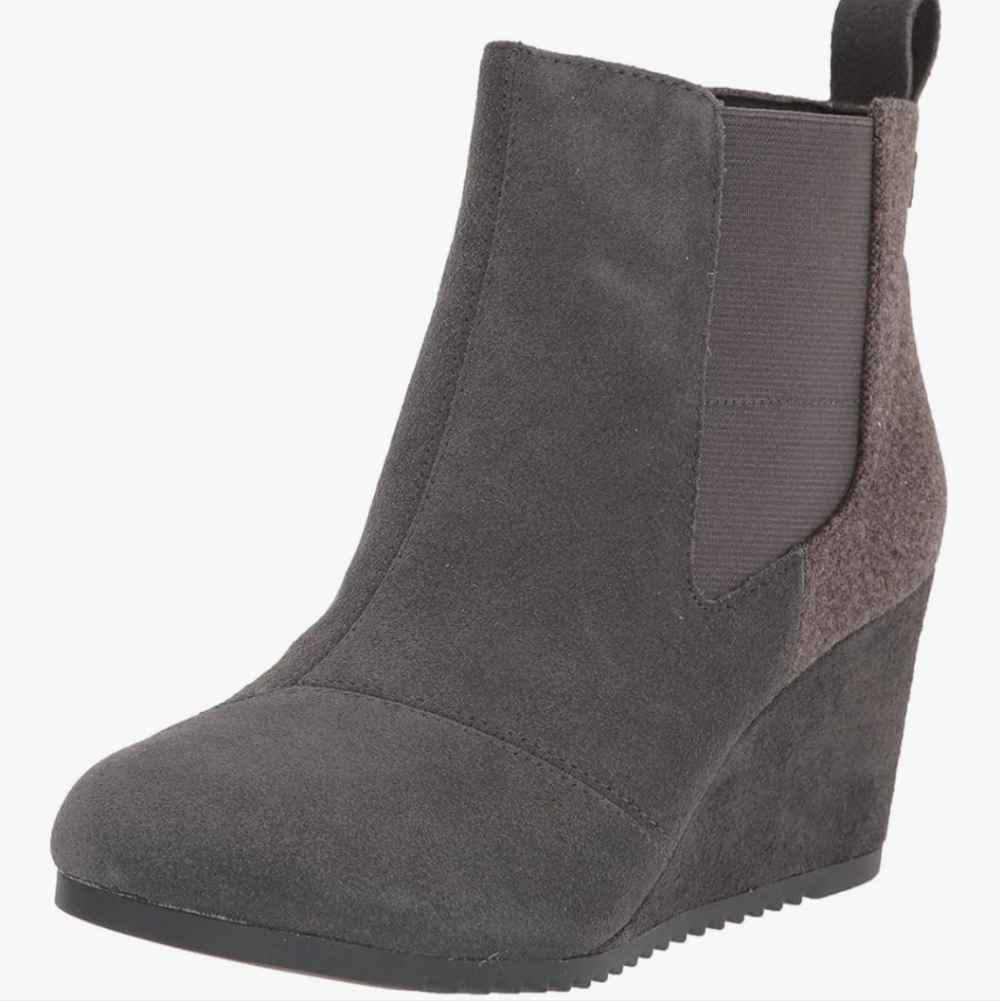 Toms Gray Ankle Booties